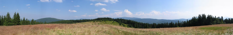 Panorama ze szczytu za domem