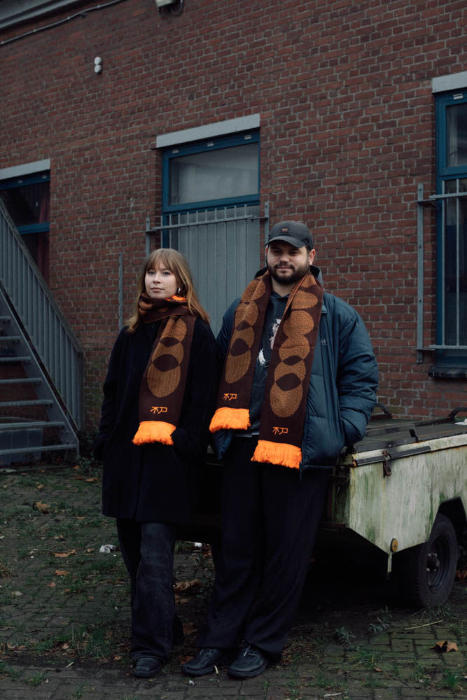 Thumbnail: TRICKPONY Scarf - Brown/Orange