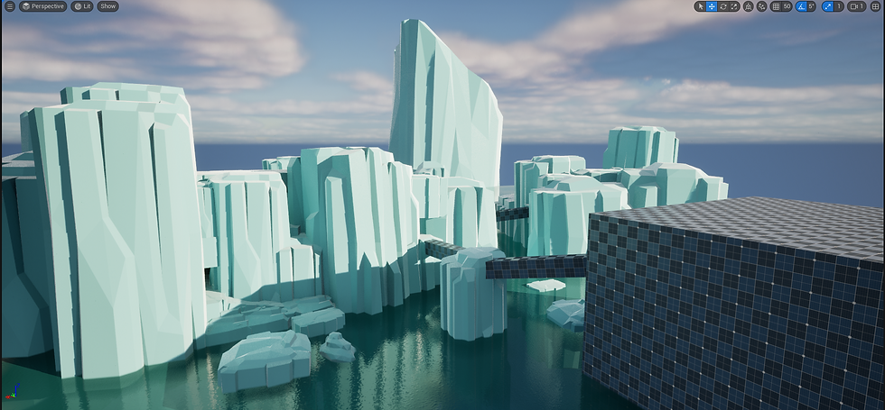 Screenshot of blockout after 3 hours of work in October, 2024.