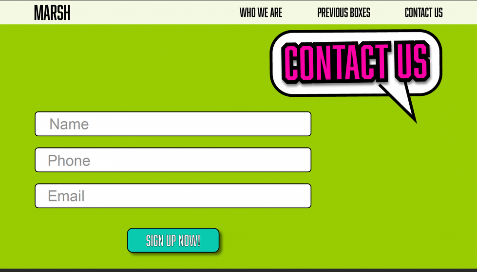 Marsh Contact Form