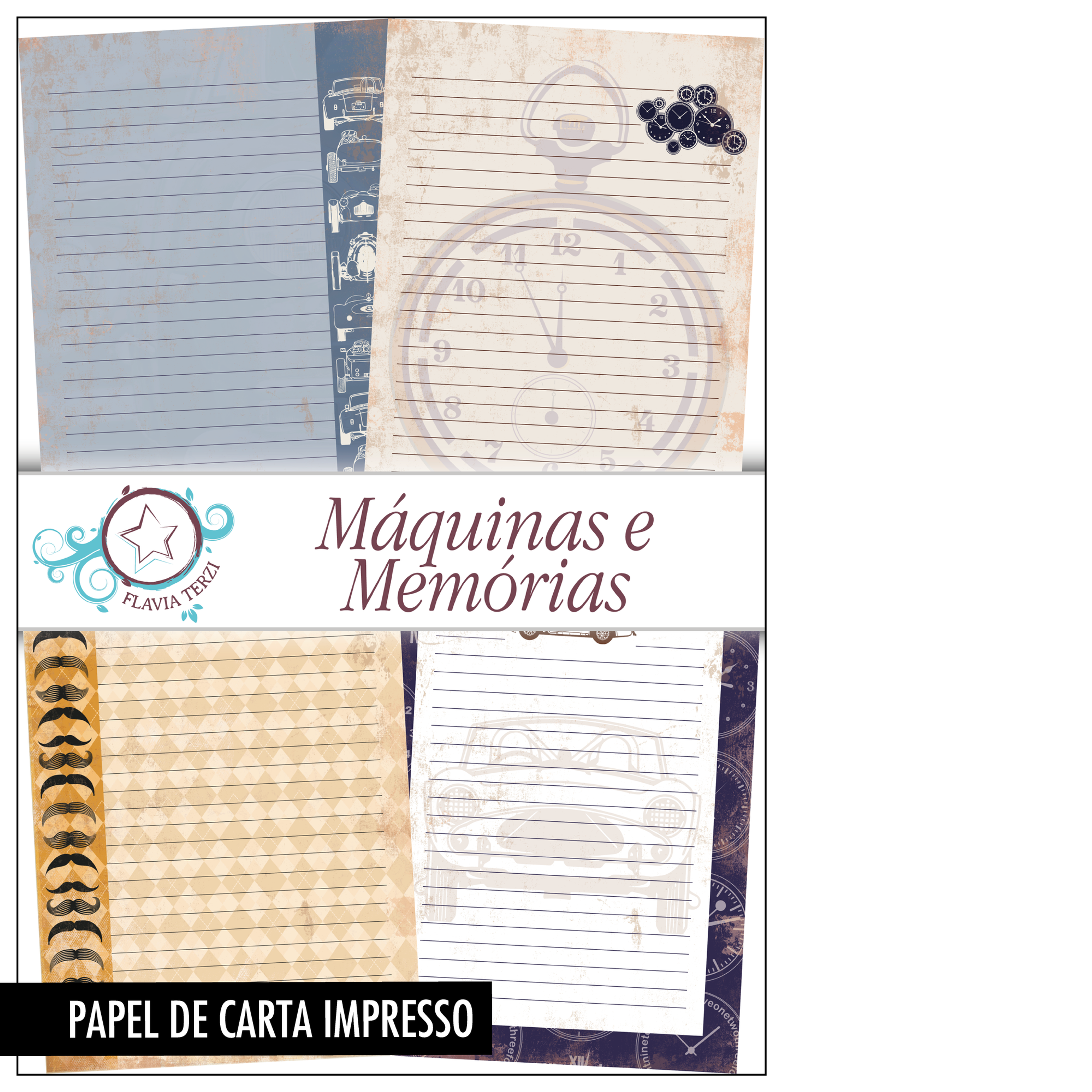 Máquinas e Memórias | Papel de Carta Impresso