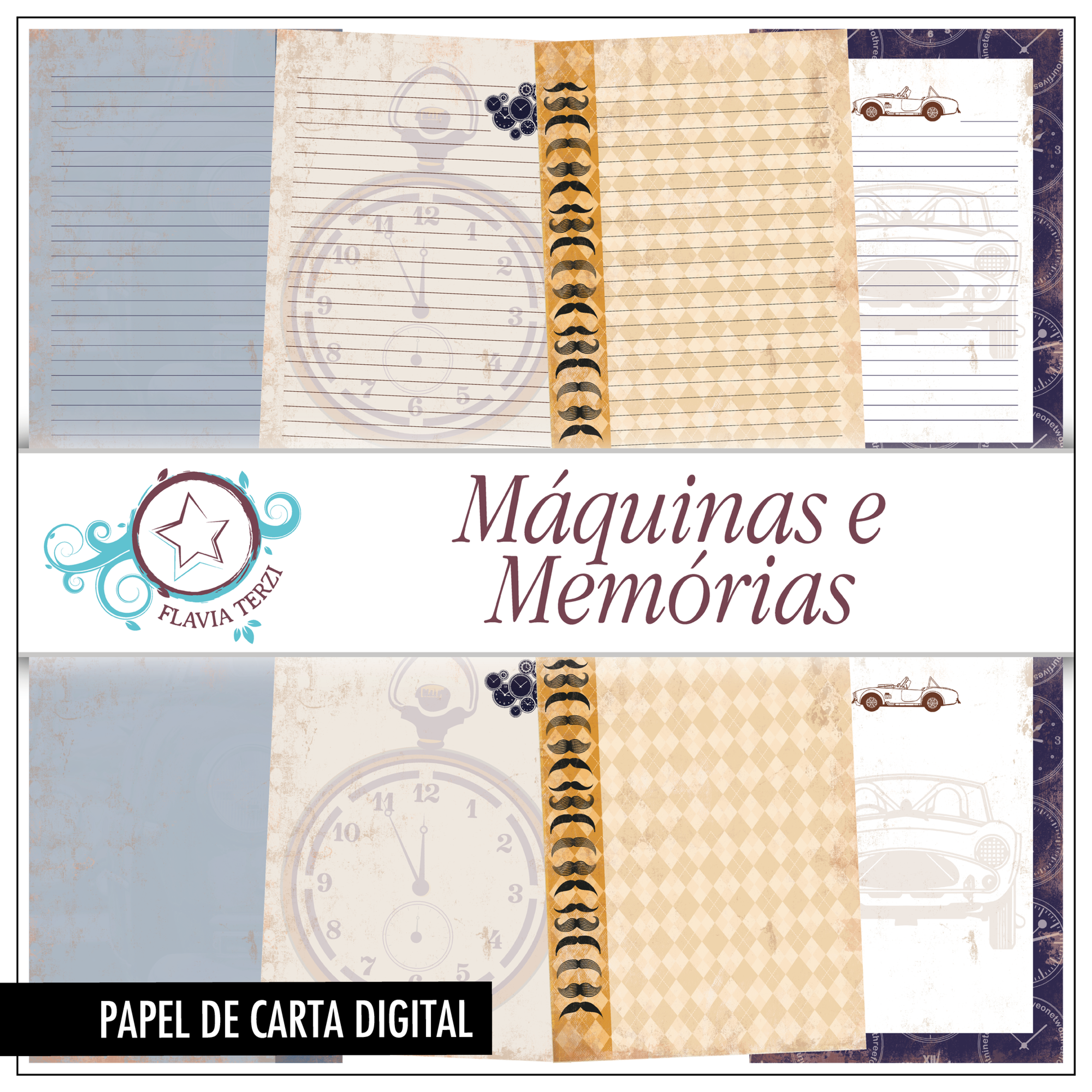 Máquinas e Memórias | Papel de Carta