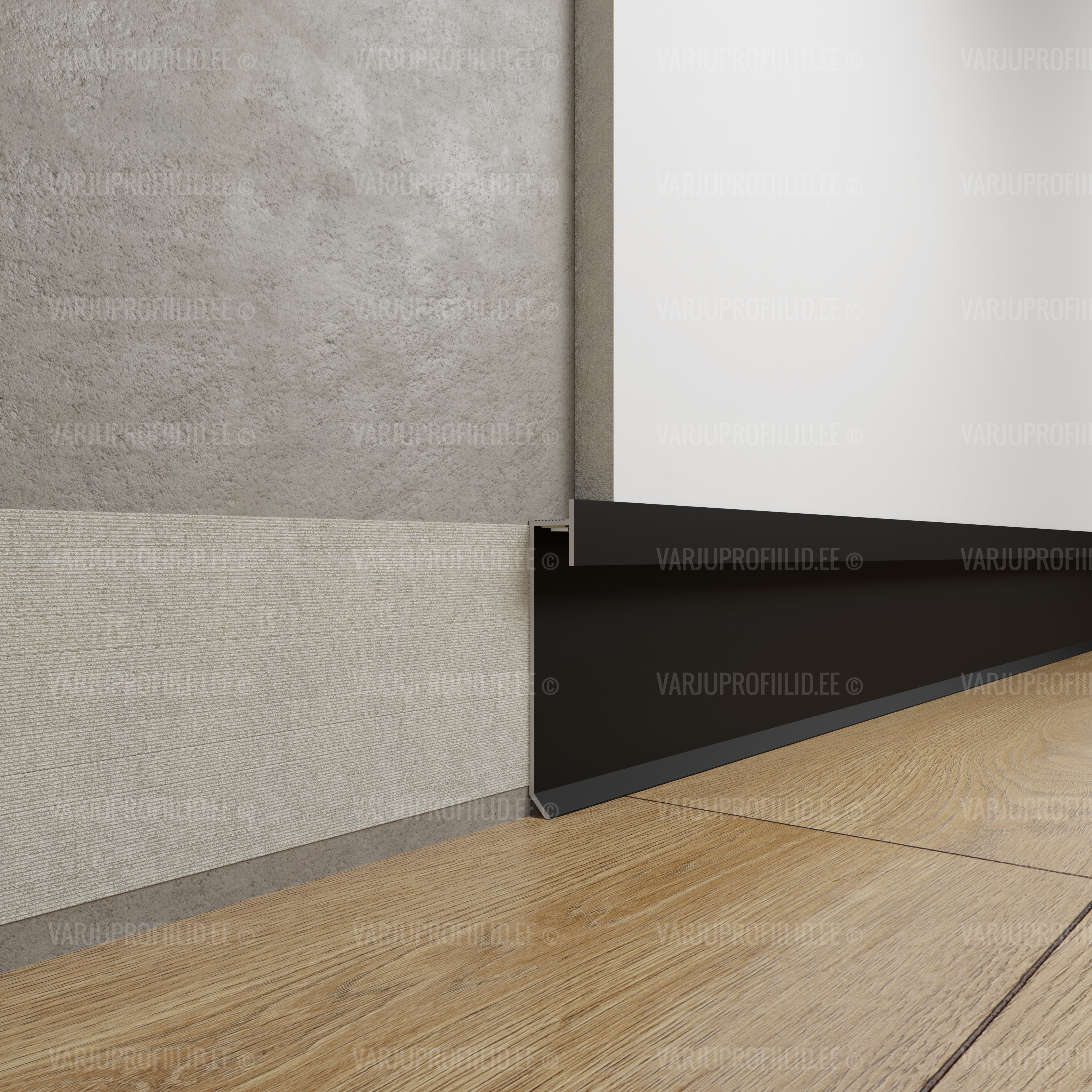 Põranda LED varjuprofiil 63.5mm