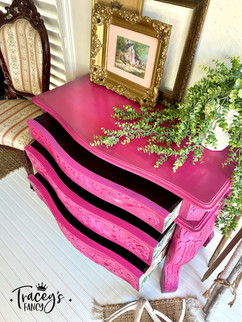 Pink Painted Bombay Chest by Traceys Fancy