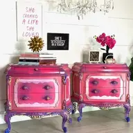 Whimsical Pink Princess Nightstand by Traceys Fancy