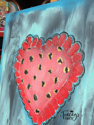 adding leopard print to canvas artwork