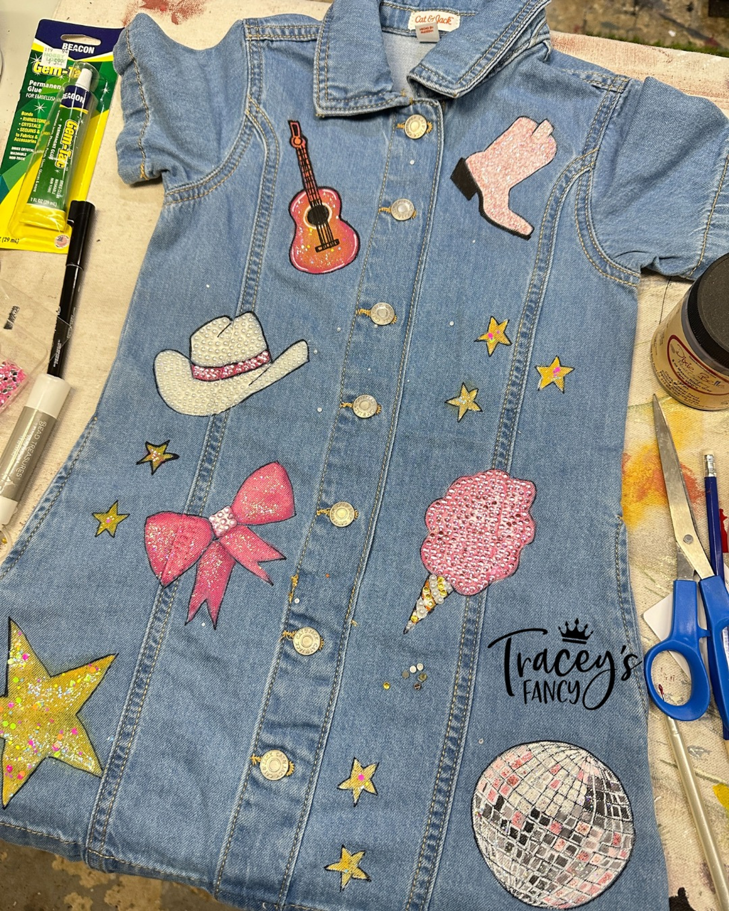 DIY Guide: How to Create a Painted Denim Party Dress for the Ultimate Birthday Outfit DIY Guide: How to Create a Painted Denim Party Dress for the Ultimate Birthday Outfit