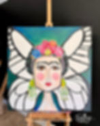 Frida canvas art by Traceys Fancy
