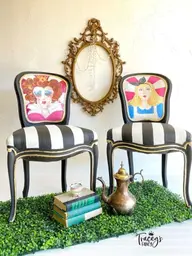 Alice in Wonderland Chairs by Traceys Fancy