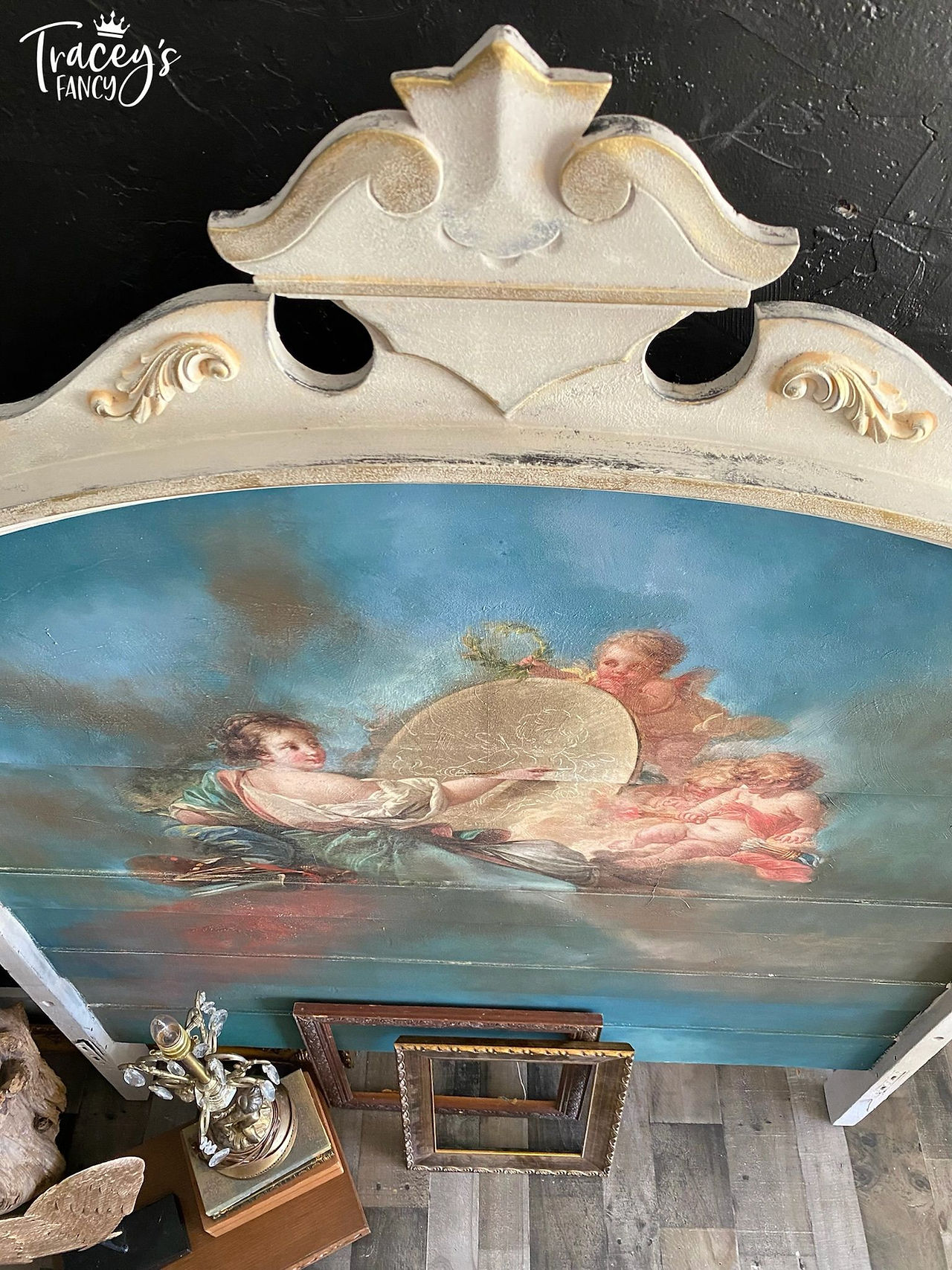 Heavenly Angelic Decoupage Bed by Traceys Fancy