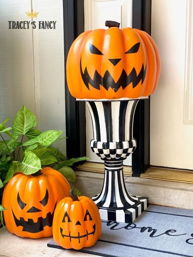 Halloween Whimsical Urn by Traceys Fancy