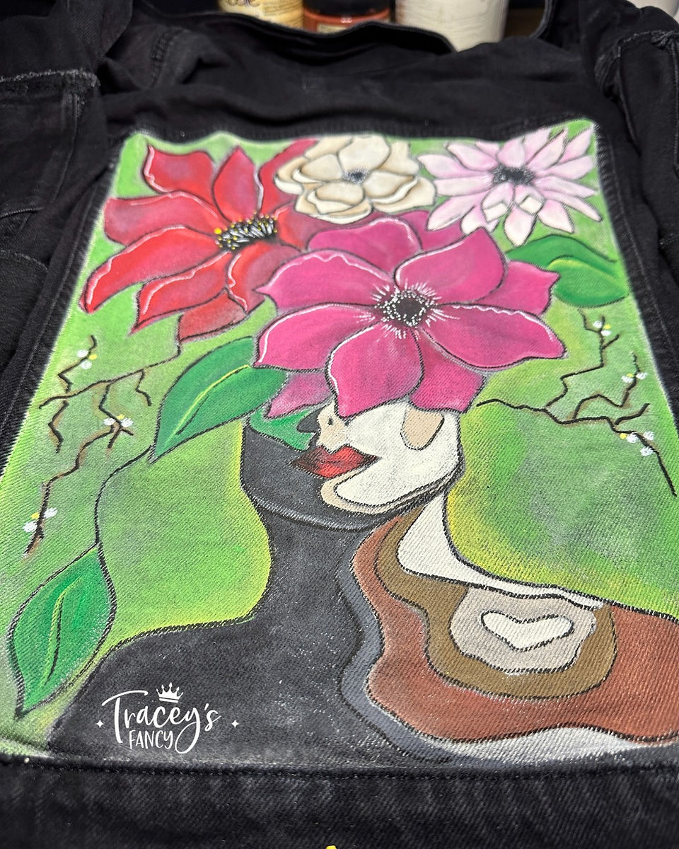 Floral Abstract Lady by Traceys Fancy