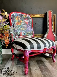Tattoo Decoupage Chair by Traceys Fancy