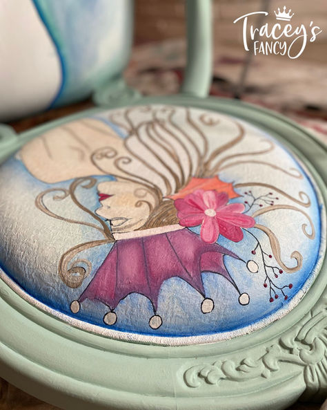 Fabric Painting Techniques with Chalk Paint: Hand-Painted Mermaid