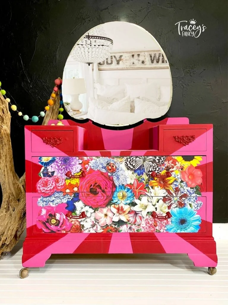 Whimsical Pop Art Vanity by Traceys Fancy