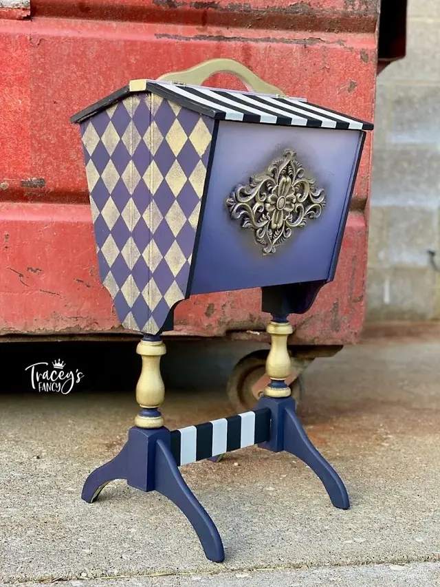 antique sewing box by Traceys Fancy