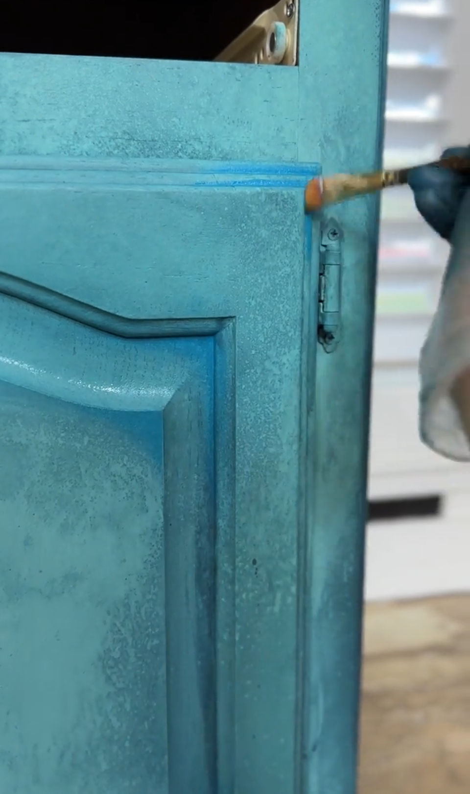adding Peacock color as highlight to trim