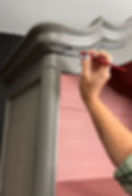 applying best dang wax to armoire