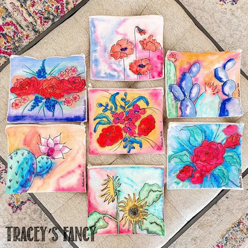 Painted Canvas Bags by Traceys Fancy