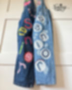 Hand Painted Senior Denim Overalls by Traceys Fancy