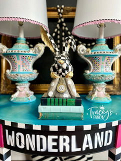 whimsical thrifted lamps by Traceys Fancy