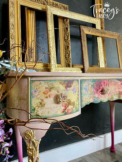 Kindey Shaped Floral Vanity by Traceys Fancy