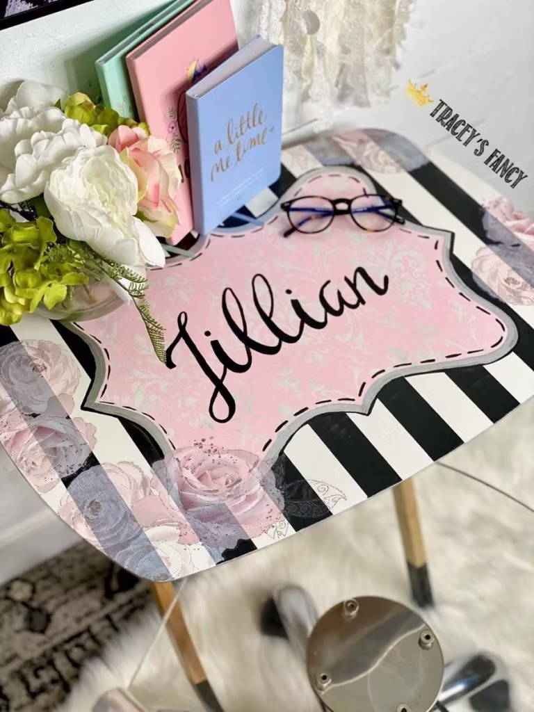 Painted TV Trays by Traceys Fancy