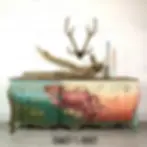 Rust and Roses Floral Dresser by Traceys Fancy
