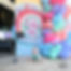 Hand Painted Photo Backdrop Mural Idea: Baby's First Birthday