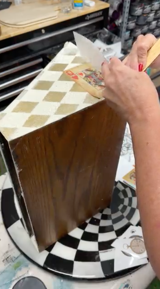 Magic Book Stand From thrift store find to whimsical wonderland classroom decor