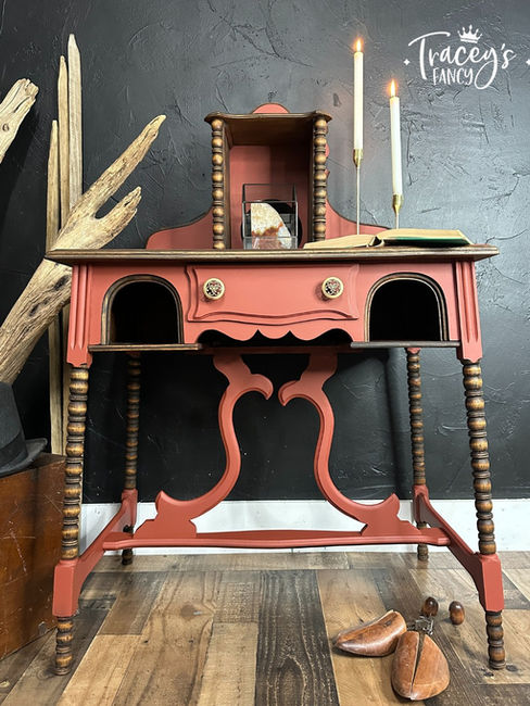 Painted Vintage Desk in Fall Colors by Traceys Fancy