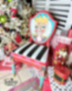 Hand Painted Whimsical Nutcracker Chair by Traceys Fancy
