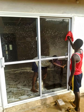 WHEN WE'RE CLEANING WINDOWS!