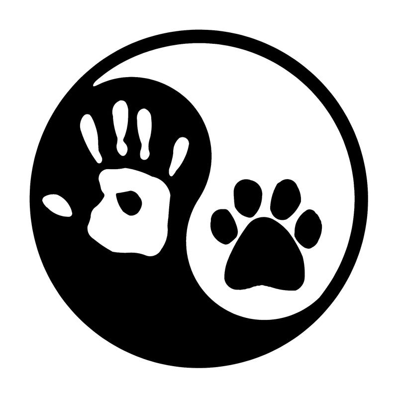 Yin Yang Paw Print Handprint