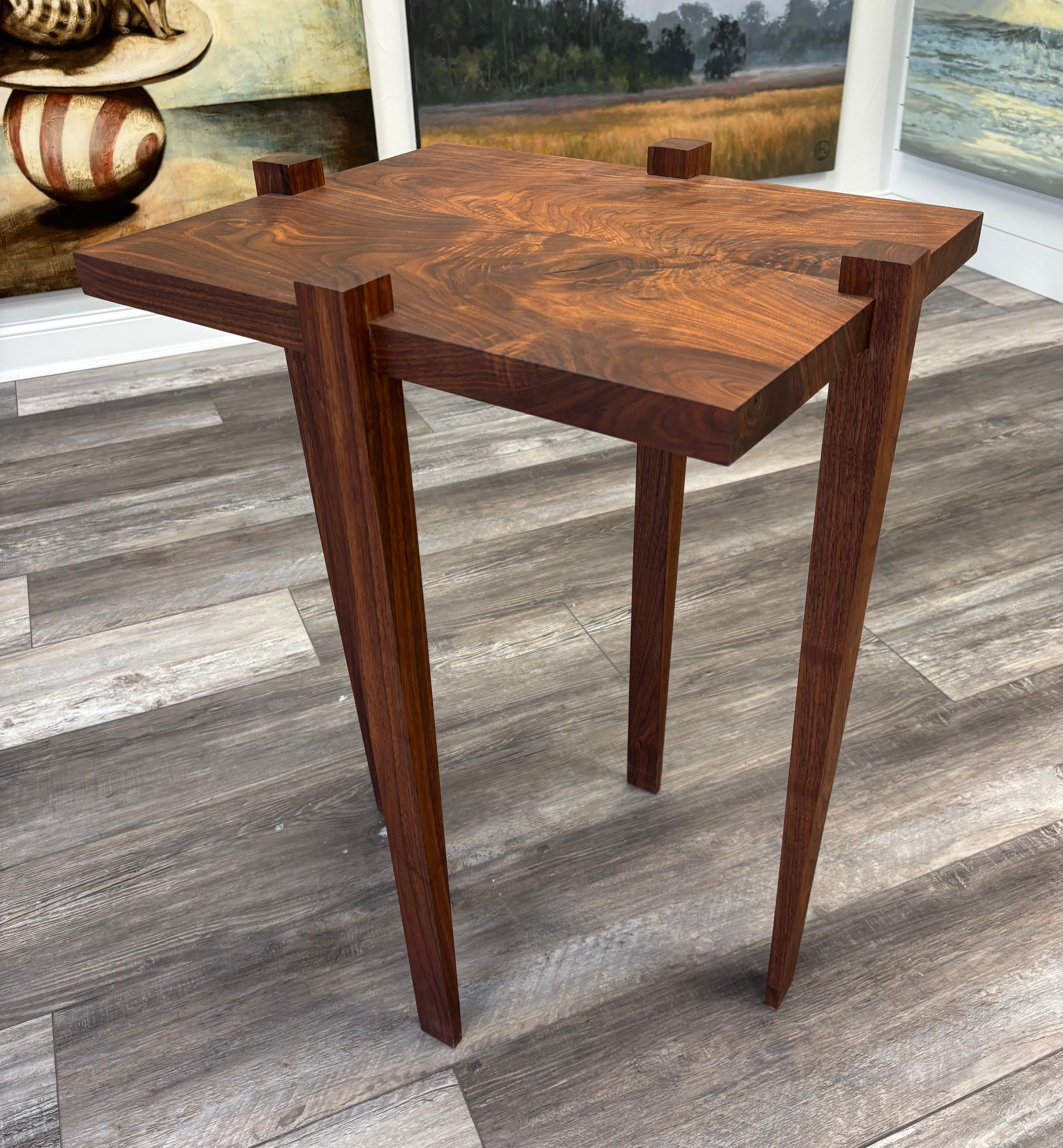Solid Walnut Pedestal Table