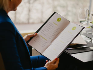 nápojové menu