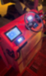 Commercial marine projects boat console with digital displays
