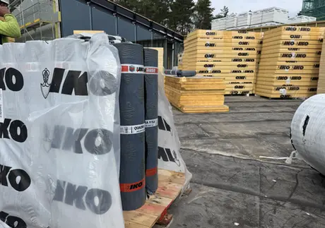 IKO Roofgarden katusekihtide paigaldus Kurro Loodusspaas