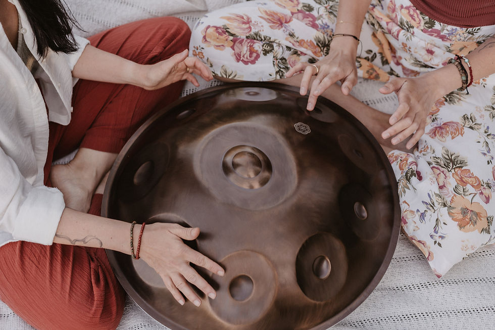 connection through sound during somatic breathwork session