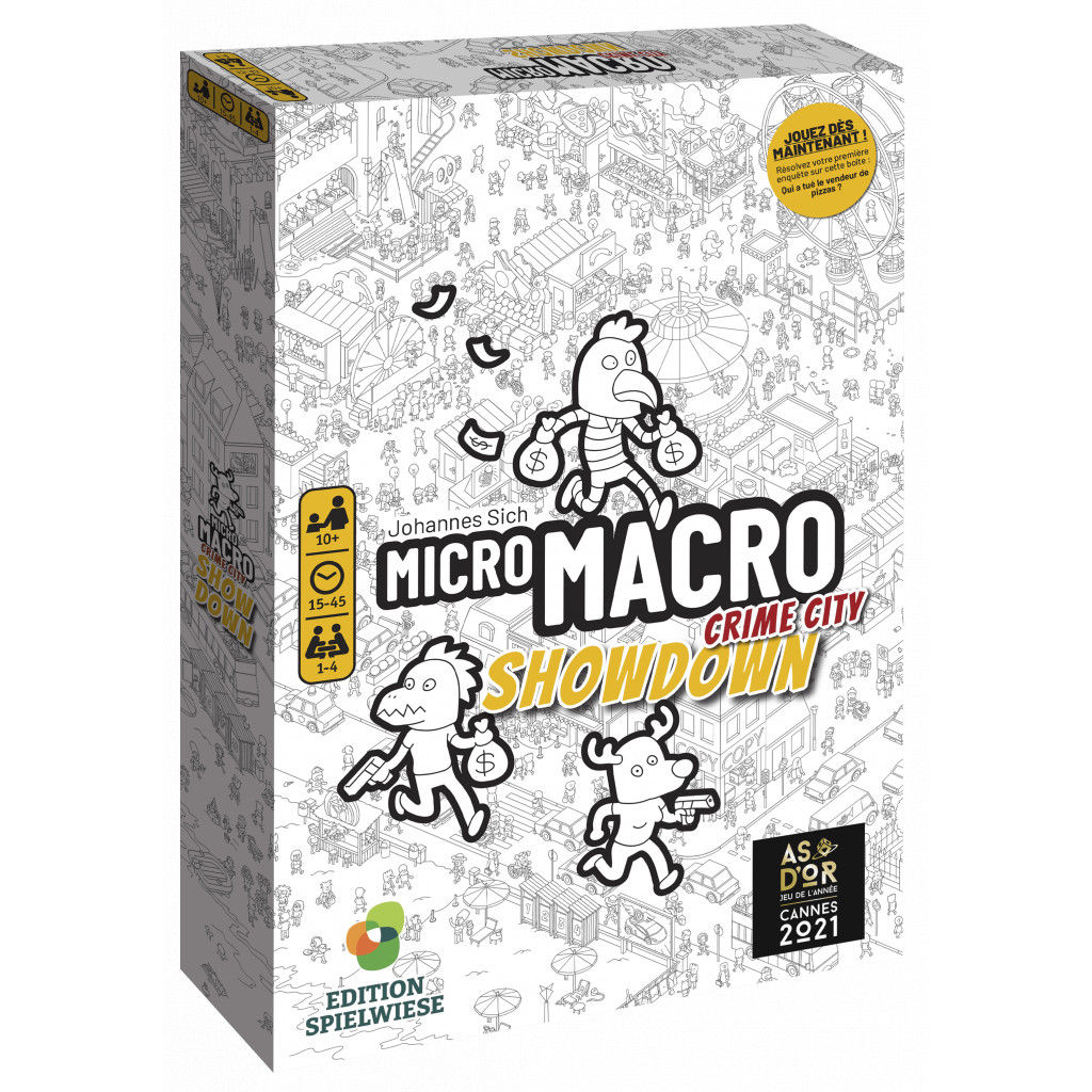 Boîte du jeu de société "Micro Macro Crime City - Showdown"