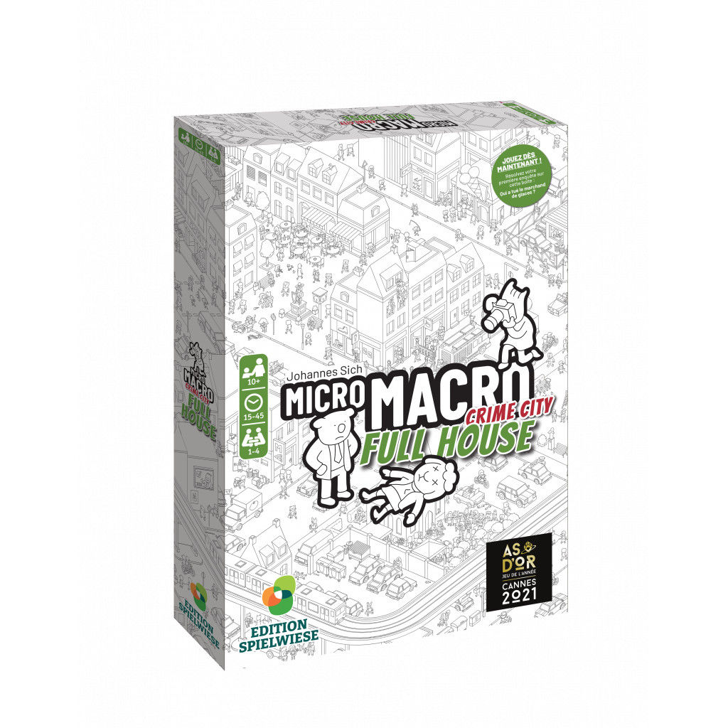 Boîte du jeu de société "Micro Macro Crime City - Full House"
