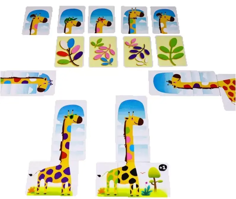 Miniature : Contenu du jeu de société "Coucou la Girafe"
