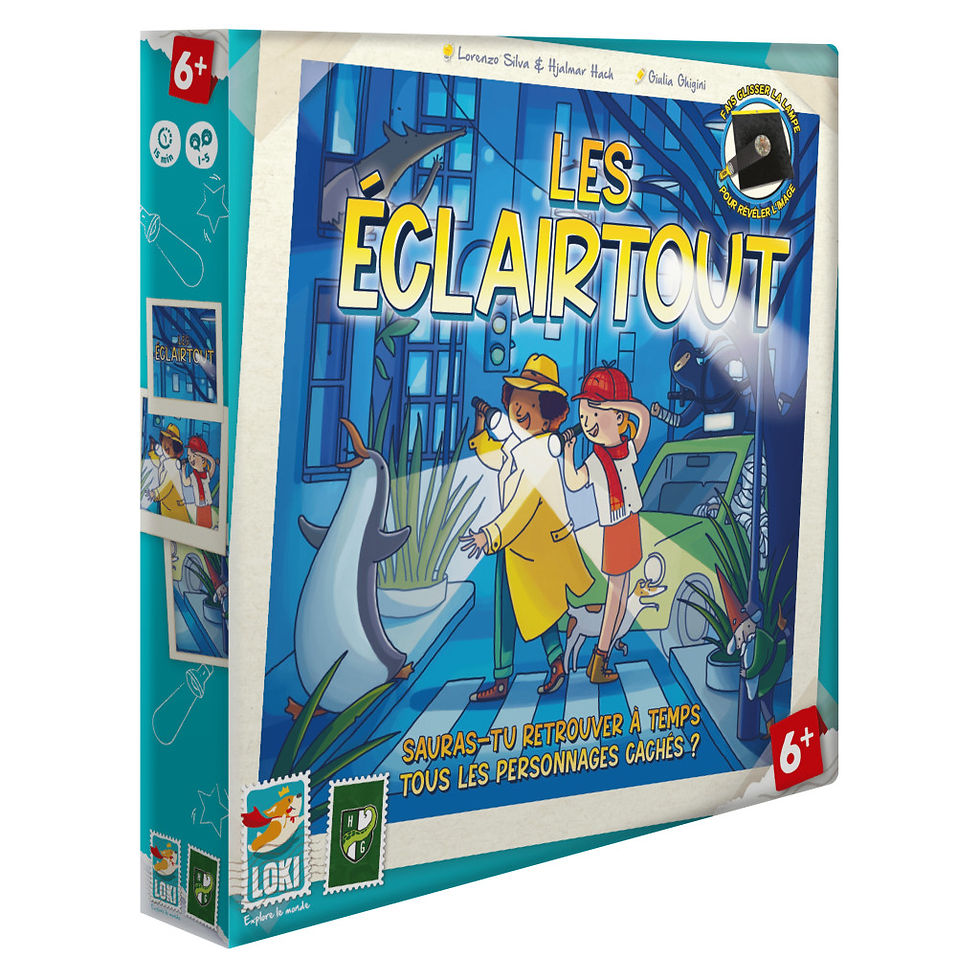 Boîte du jeu de société "Loki Explore - Les Eclairetout"