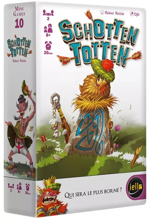 Face avant de la boîte du jeu de société "Schotten Totten" 