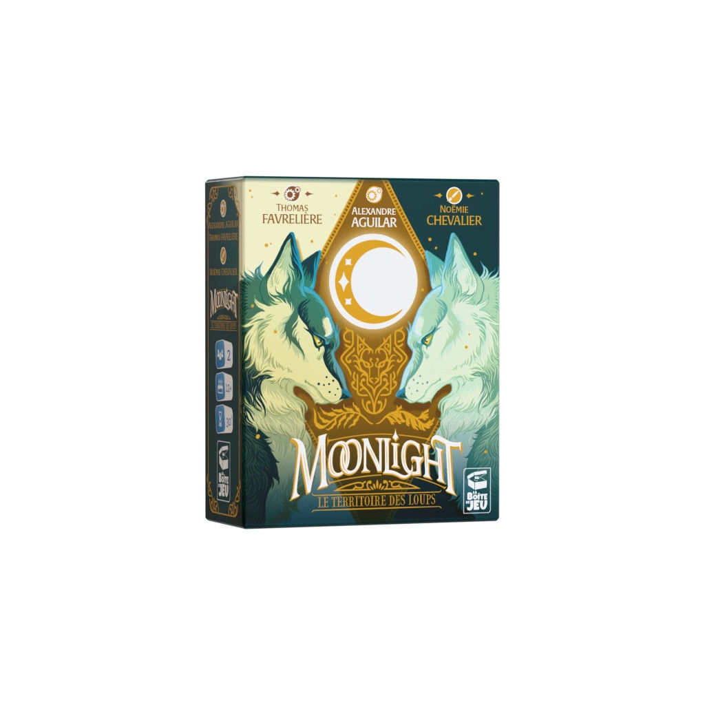 Boîte du jeu de société "Moonlight - Le territoire des Loups"