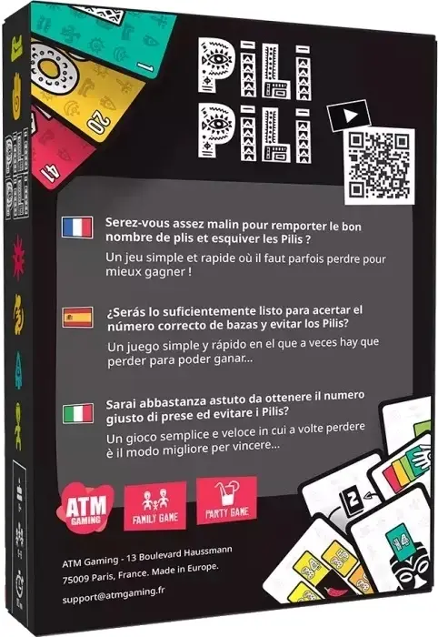 Boîte du jeu de société "Pili Pili"