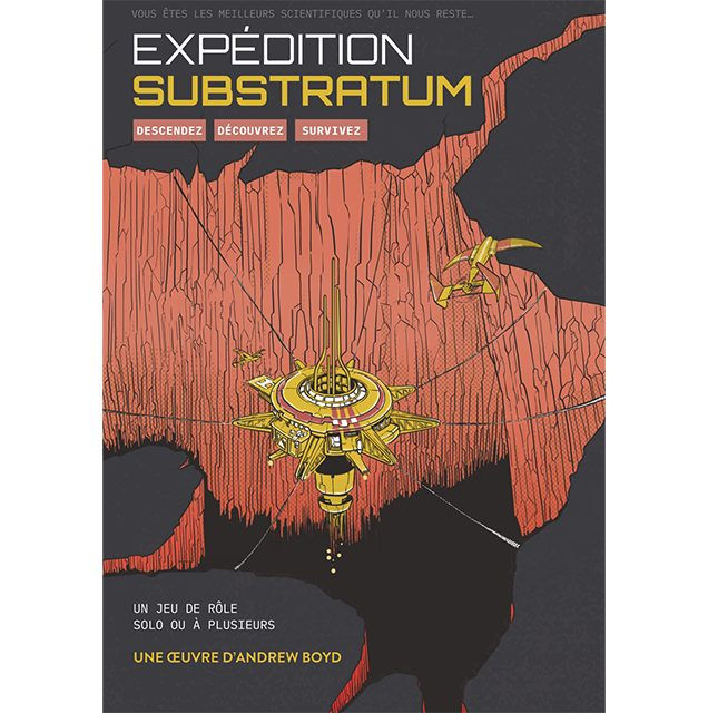 Couverture du jeu de rôle "Expedition Substratum"