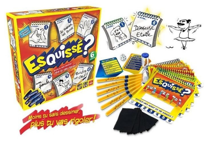 Miniature : Contenu du jeu de société "Esquissé ? - 6 joueurs"