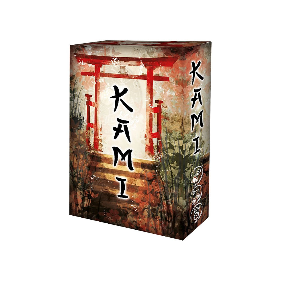 Face avant de la boîte du jeu de société "Kami"