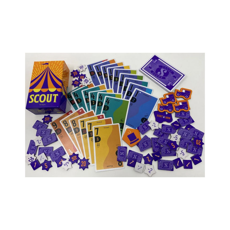 Miniature : Contenu du jeu de société "Scout"